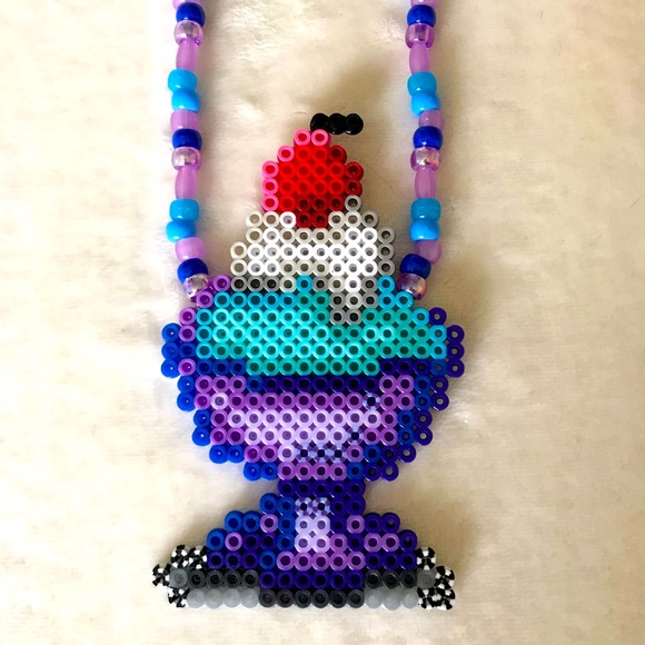 Handmade Other - Sundae Parfait beaded necklace